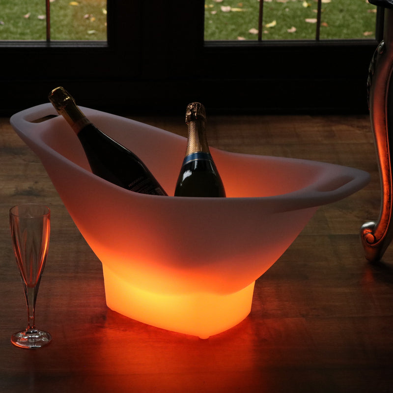 Seau à glace vin à LED extérieur jardin refroidisseur champagne sur secteur Porte-bouteille boissons