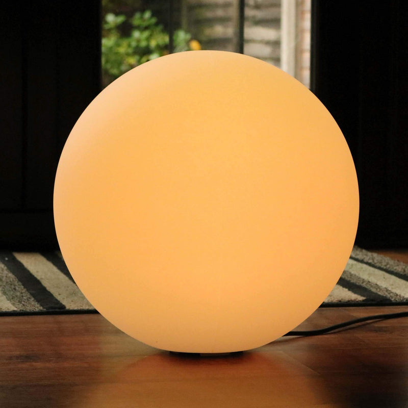 Lampe de Sol Multicolore, Lampadaire Pied RGB sur Secteur, Grande Sphère LED 60cm