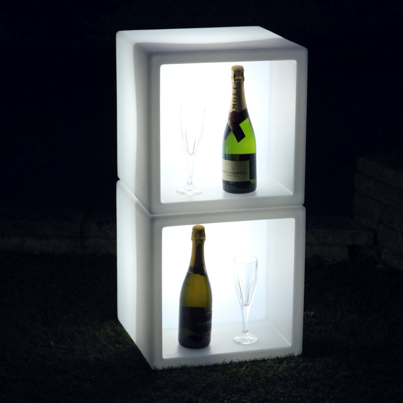 Vase de fleurs à LED RGB sur secteur, pour l'extérieur Pot de plantes jardin patio terrasse balcon