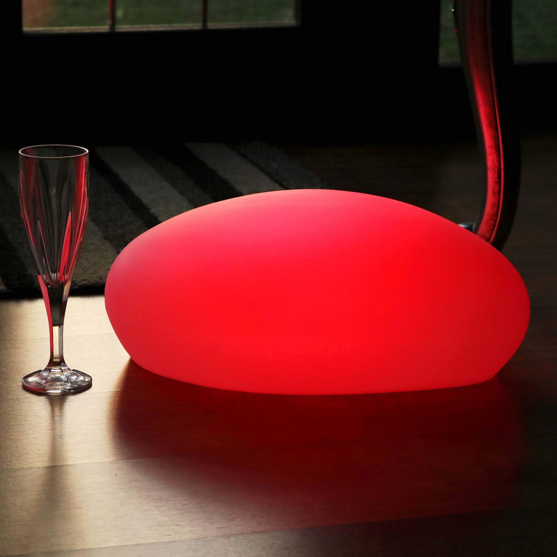 Lumière de Table Designer LED sans Fil, Lampe d'Ambiance Multicolore, Galet