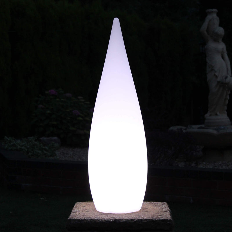 Lampe Sol Design Extérieur Jardin, Lampadaire LED Multicolore sans Fil