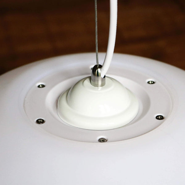 60 cm Grande Lampe Suspendue, Sphère LED Pendante, Luminaire Plafond E27 Blanc