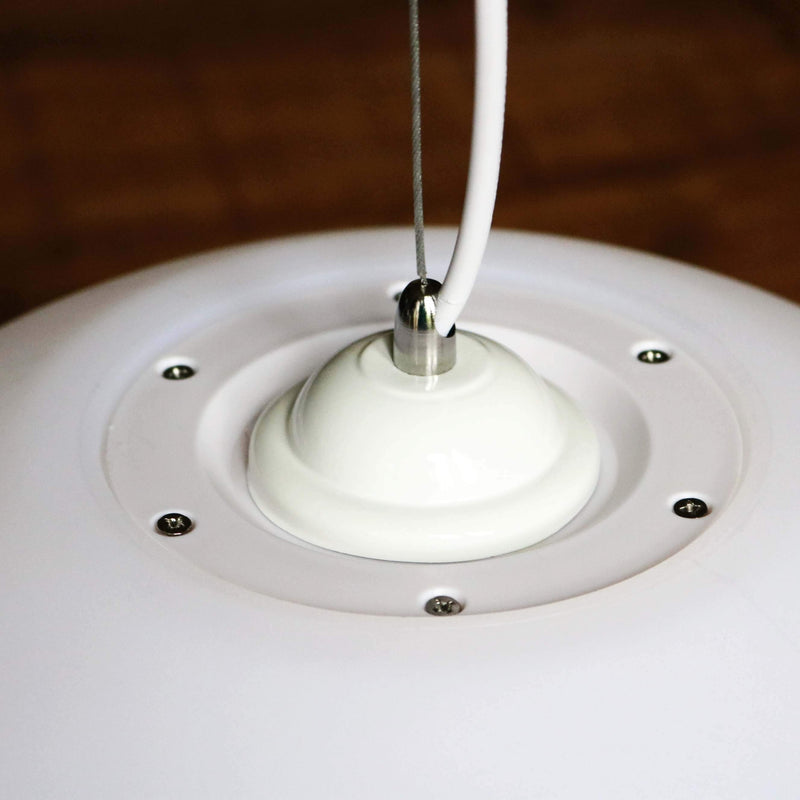 60 cm Grande Lampe Suspendue, Sphère LED Pendante, Luminaire Plafond E27 Blanc