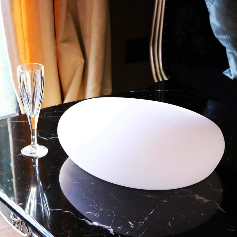 Lumière de Table Designer LED sans Fil, Lampe d'Ambiance Multicolore, Galet