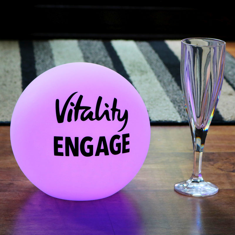 Centre de Table Estampillé Personnalisable, Caisson Lumineux LED Rond Sans Cadre avec Logo pour Salon, Événement Entreprise, Cérémonie de Prix