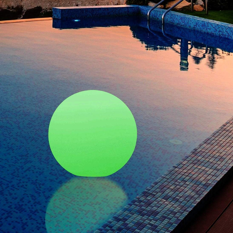 Lampe Flottante Piscine, Sphère LED Extérieure Jardin, 30cm, IP67