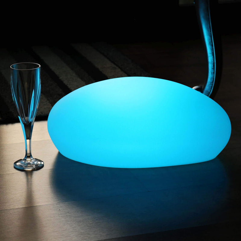 Lumière de Table Designer LED sans Fil, Lampe d'Ambiance Multicolore, Galet