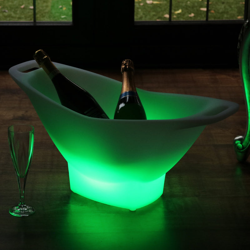 Seau à glace vin à LED extérieur jardin refroidisseur champagne sur secteur Porte-bouteille boissons
