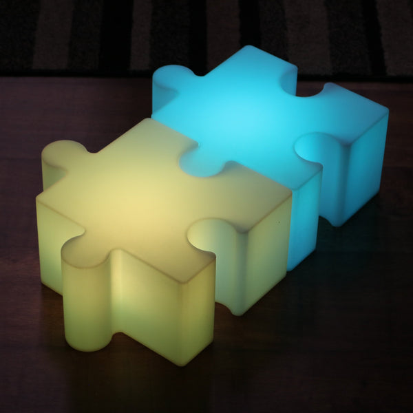 Lumière sensorielle LED puzzle, lampe rechargeable à couleur changeante pour enfants, jeunes