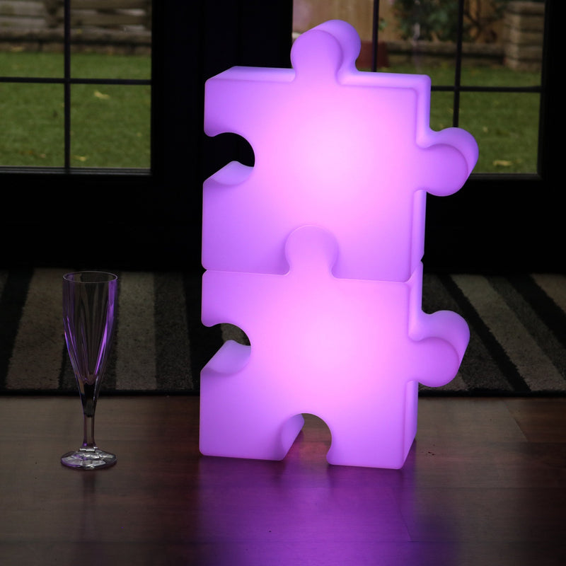 Lumière sensorielle LED puzzle, lampe rechargeable à couleur changeante pour enfants, jeunes