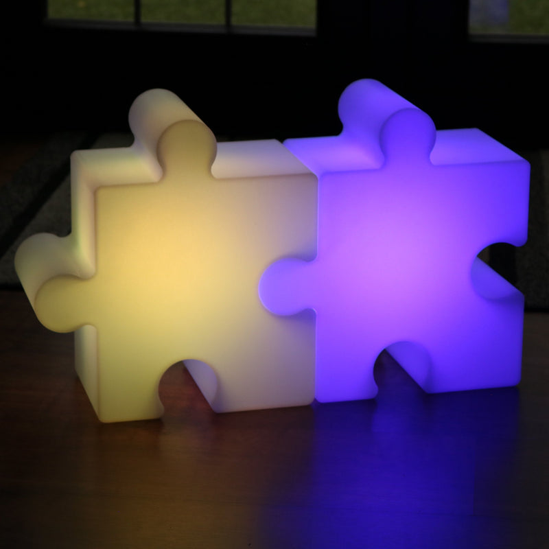 Lumière sensorielle LED puzzle, lampe rechargeable à couleur changeante pour enfants, jeunes
