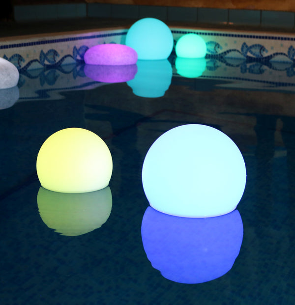 Sphère Lumineuse Flottante Piscine Jacuzzi, Lampe LED Jardin, 20cm