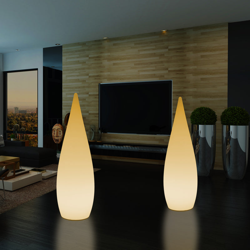Lampadaire LED E27 1,2m éclairage de la chambre à coucher goutte d'eau conception unique blanc chaud
