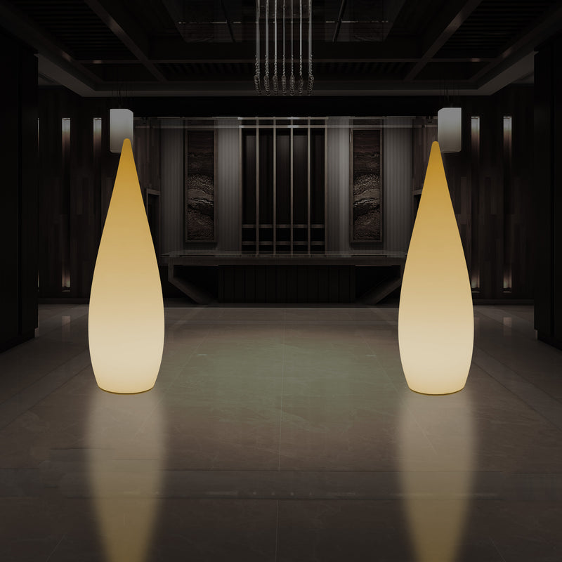 Lampadaire LED E27 1,2m éclairage de la chambre à coucher goutte d'eau conception unique blanc chaud