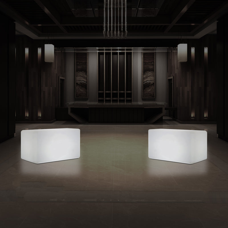 Lampe à LED forme de banquette, 55 x 35 cm Lampe de sol moderne E27 pour salon, lumière blanche