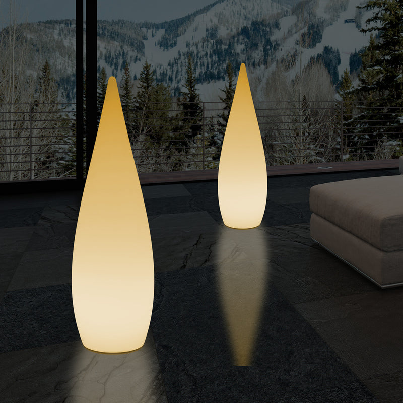 Lampadaire LED E27 1,2m éclairage de la chambre à coucher goutte d'eau conception unique blanc chaud