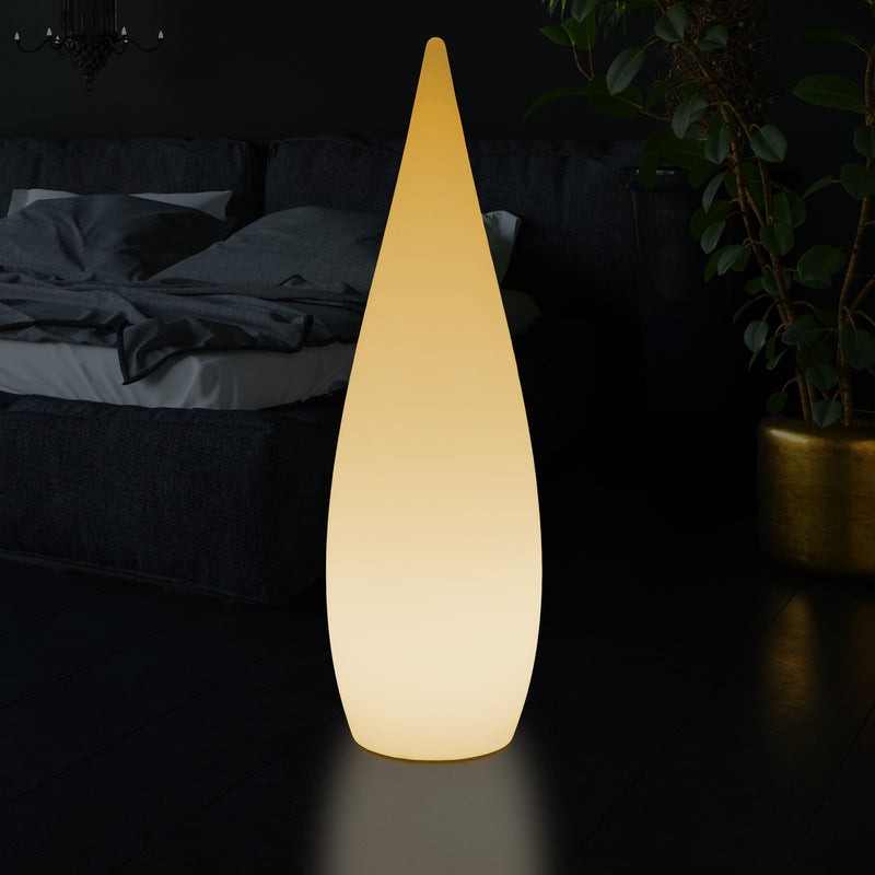 Lampadaire LED E27 1,2m éclairage de la chambre à coucher goutte d'eau conception unique blanc chaud