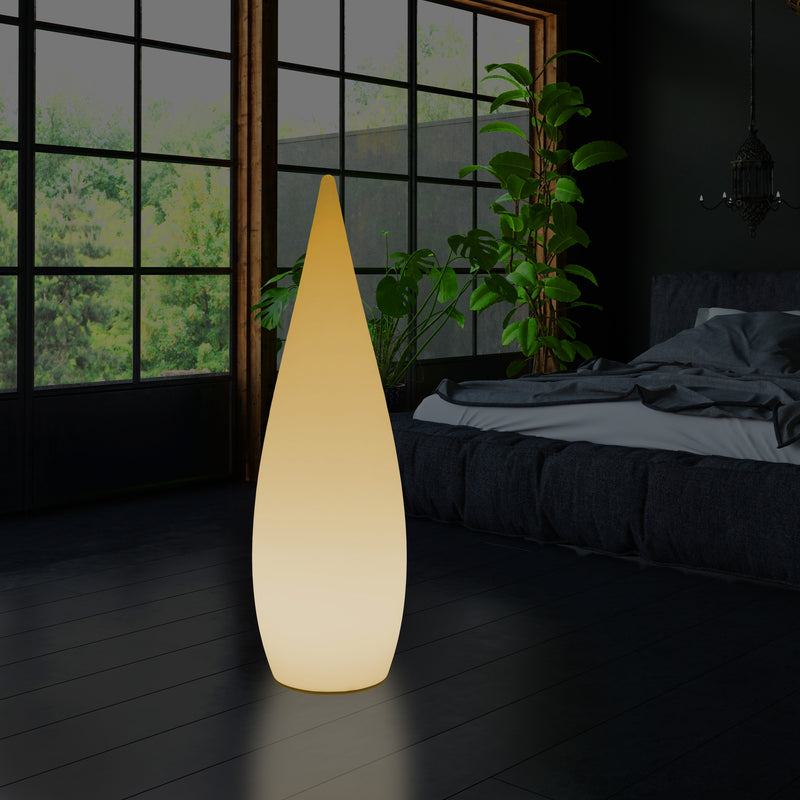 Lampadaire LED E27 1,2m éclairage de la chambre à coucher goutte d'eau conception unique blanc chaud