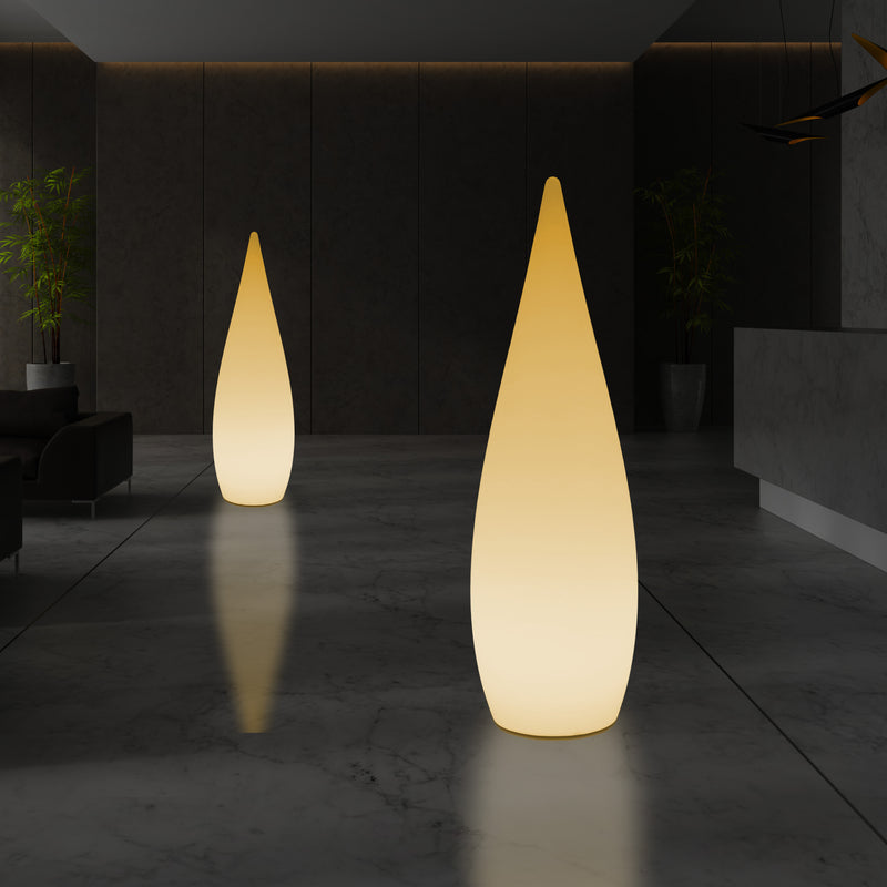 Lampadaire LED E27 1,2m éclairage de la chambre à coucher goutte d'eau conception unique blanc chaud