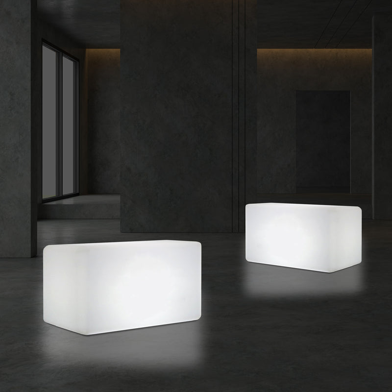 Lampe à LED forme de banquette, 55 x 35 cm Lampe de sol moderne E27 pour salon, lumière blanche