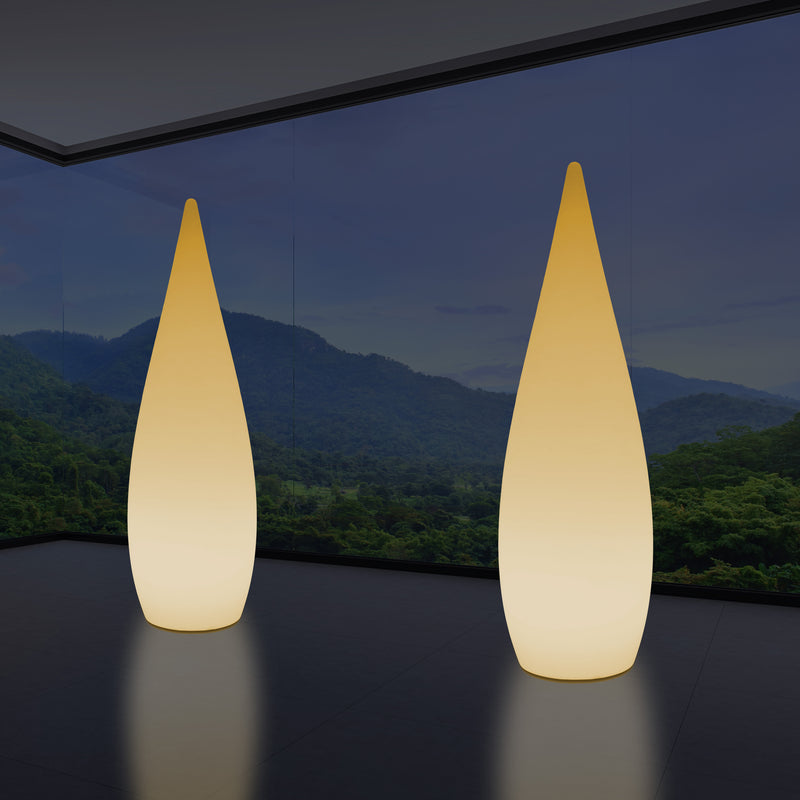 Lampadaire LED E27 1,2m éclairage de la chambre à coucher goutte d'eau conception unique blanc chaud