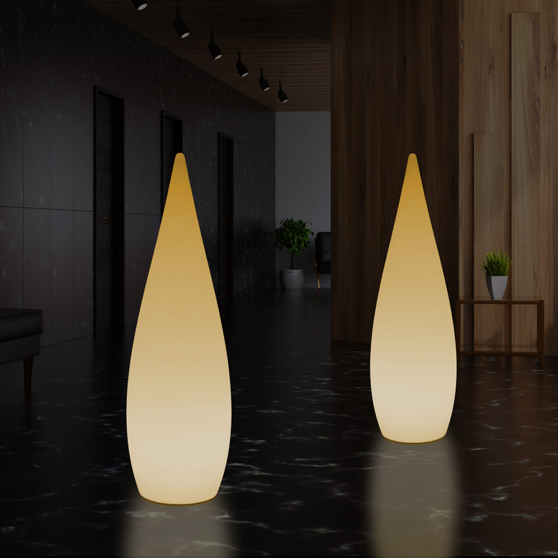 Lampadaire LED E27 1,2m éclairage de la chambre à coucher goutte d'eau conception unique blanc chaud