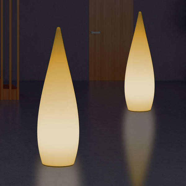 Lampadaire décoratif E27 chambre à coucher 80 cm Lumière intérieure LED goutte d'eau blanc chaud