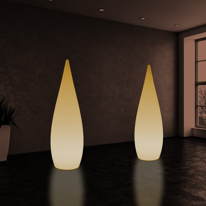 Lampadaire LED E27 1,2m éclairage de la chambre à coucher goutte d'eau conception unique blanc chaud