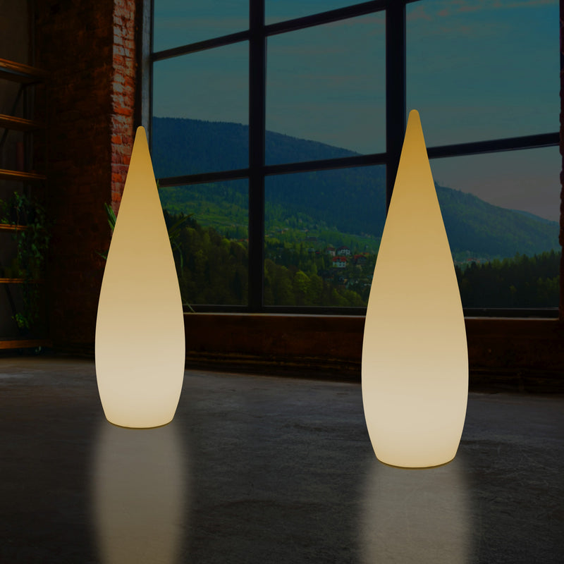 Lampadaire LED E27 1,2m éclairage de la chambre à coucher goutte d'eau conception unique blanc chaud