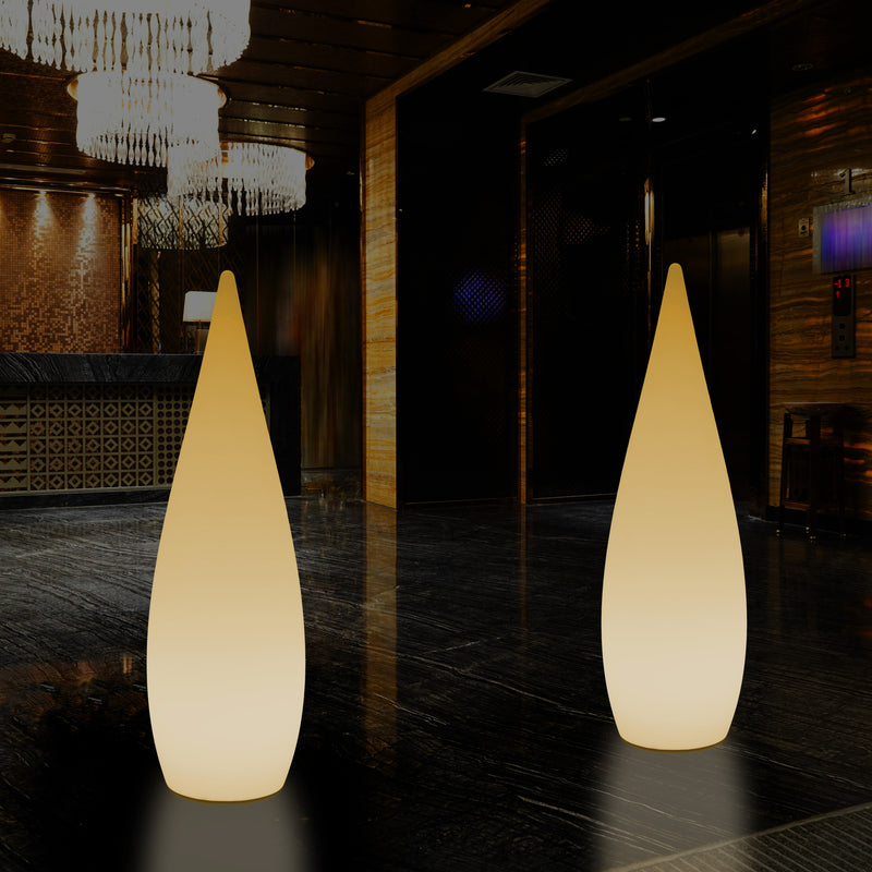 Lampadaire LED E27 1,2m éclairage de la chambre à coucher goutte d'eau conception unique blanc chaud