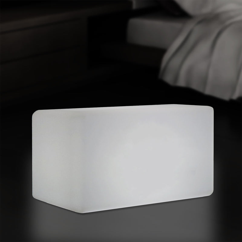 Lampe à LED forme de banquette, 55 x 35 cm Lampe de sol moderne E27 pour salon, lumière blanche