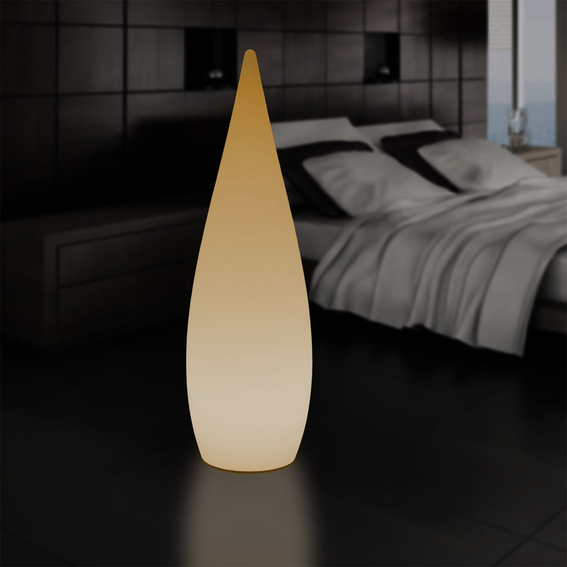 Lampadaire LED E27 1,2m éclairage de la chambre à coucher goutte d'eau conception unique blanc chaud