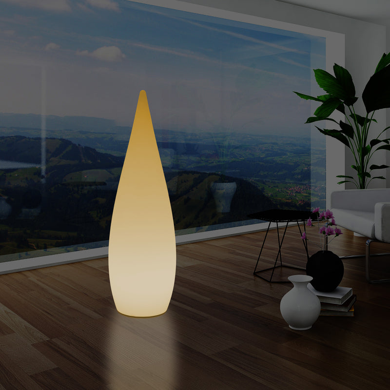 Lampadaire LED E27 1,2m éclairage de la chambre à coucher goutte d'eau conception unique blanc chaud