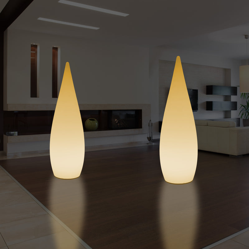 Lampadaire LED E27 1,2m éclairage de la chambre à coucher goutte d'eau conception unique blanc chaud