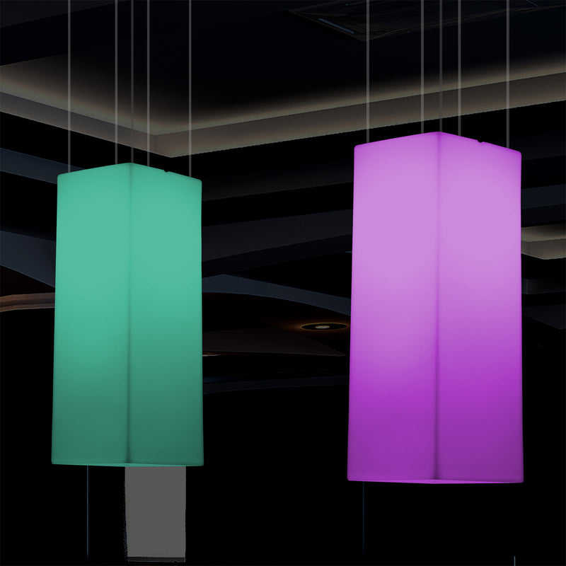 Plafonnier rectangulaire à LED, lumière linéaire multicolore RGB, 110 x 30 cm, lumière d'ambiance