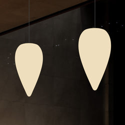 Suspension décorative, lampe à suspension unique à LED en forme de goutte d'eau E27, blanc chaud
