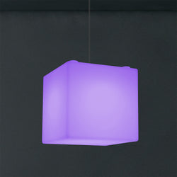 Lampe à suspension LED Cube Lumière pendante RGB SMD à couleurs changeantes 300 mm, lumière ambiante