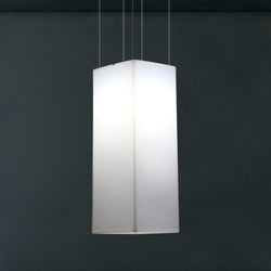 Lampe à suspension linéaire, éclairage à LED suspendu, taille 110 x 30 cm, ampoule E27, blanc