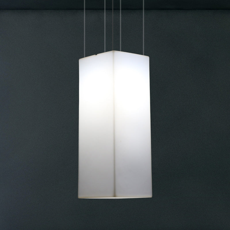 Lampe à suspension linéaire, éclairage à LED suspendu, taille 110 x 30 cm, ampoule E27, blanc
