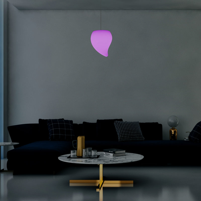 Plafonnier avec gradation Changement de couleur  Lampe suspendue à LED en forme de larme 20 cm RGB