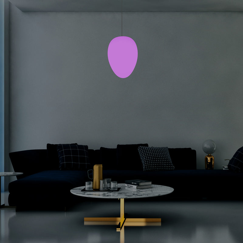 Lumière RGB design Lampe à suspension avec gradation 37 cm multi-couleurs en forme de goutte oeuf