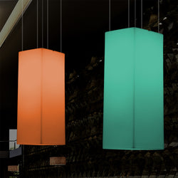 Suspension linéaire à LED, lampe à suspension RVB moderne multicolore, 80 x 30 cm, lampe d'ambiance
