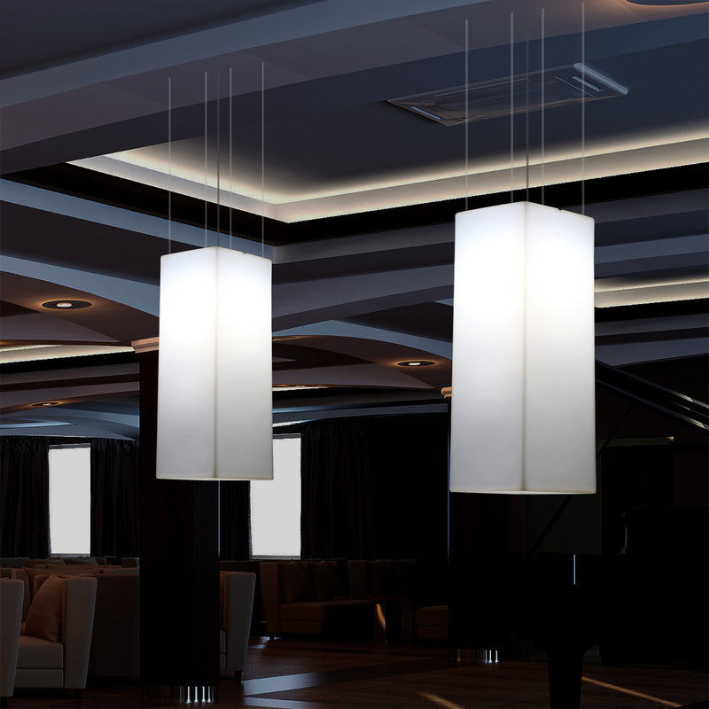 Suspension linéaire à LED, lampe à suspension RVB moderne multicolore, 80 x 30 cm, lampe d'ambiance