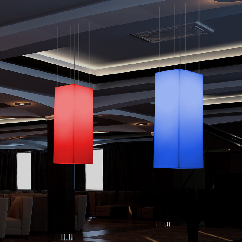 Plafonnier rectangulaire à LED, lumière linéaire multicolore RGB, 110 x 30 cm, lumière d'ambiance
