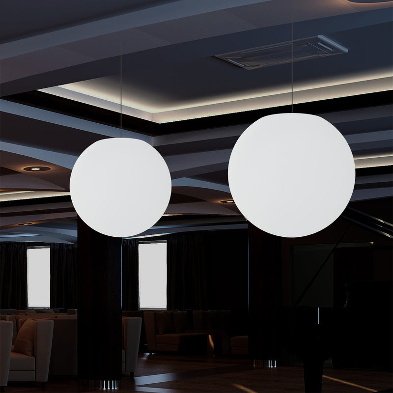 Sphère Lumière LED suspendue Lampe à suspension RGB à couleurs changeantes, 500 mm, lampe d'ambiance