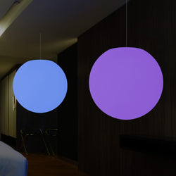Plafonnier globe, lampe suspendue à boule RGB, 600 mm, lumière d'ambiance LED changement de couleur