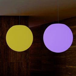 Sphère Lumière LED suspendue Lampe à suspension RGB à couleurs changeantes, 500 mm, lampe d'ambiance