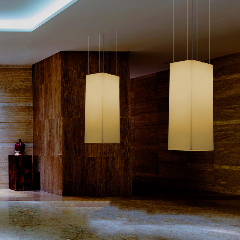 Suspension à LED, plafonnier moderne, 110 x 30 cm, E27, lumière blanche chaude