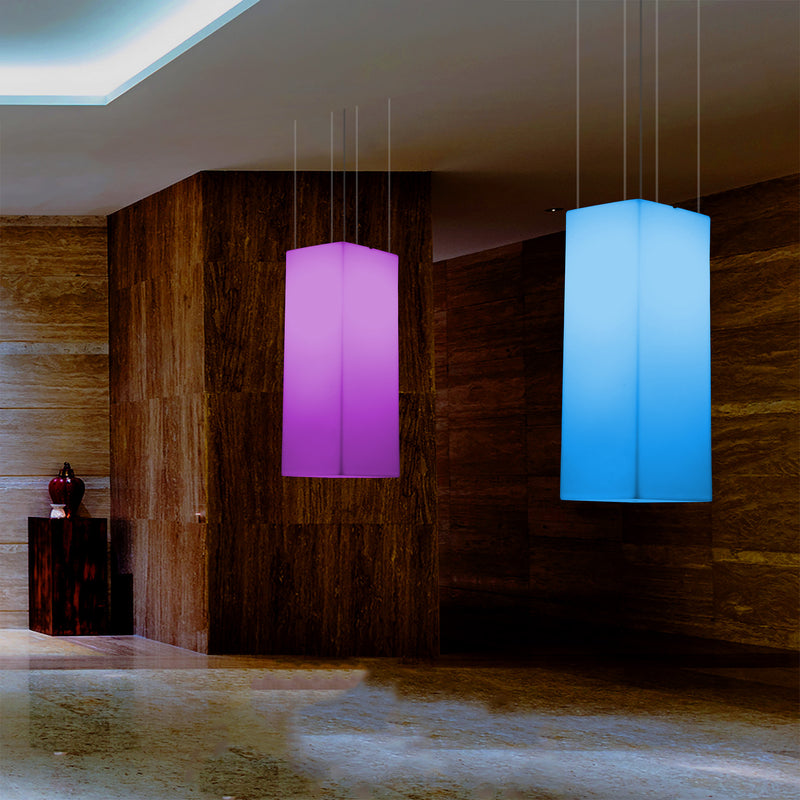 Plafonnier rectangulaire à LED, lumière linéaire multicolore RGB, 110 x 30 cm, lumière d'ambiance