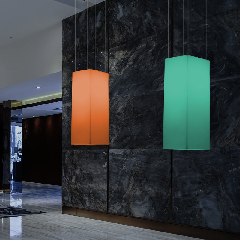 Plafonnier rectangulaire à LED, lumière linéaire multicolore RGB, 110 x 30 cm, lumière d'ambiance